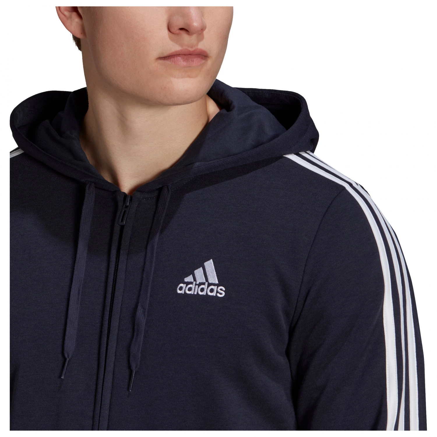 Adidas - 3-Stripes Full Zip Hoodie Sport Essentials - Sweat à capuche 7 Adidas - 3-Stripes Full Zip Hoodie Sport Essentials - Sweat à capuche – Image 5