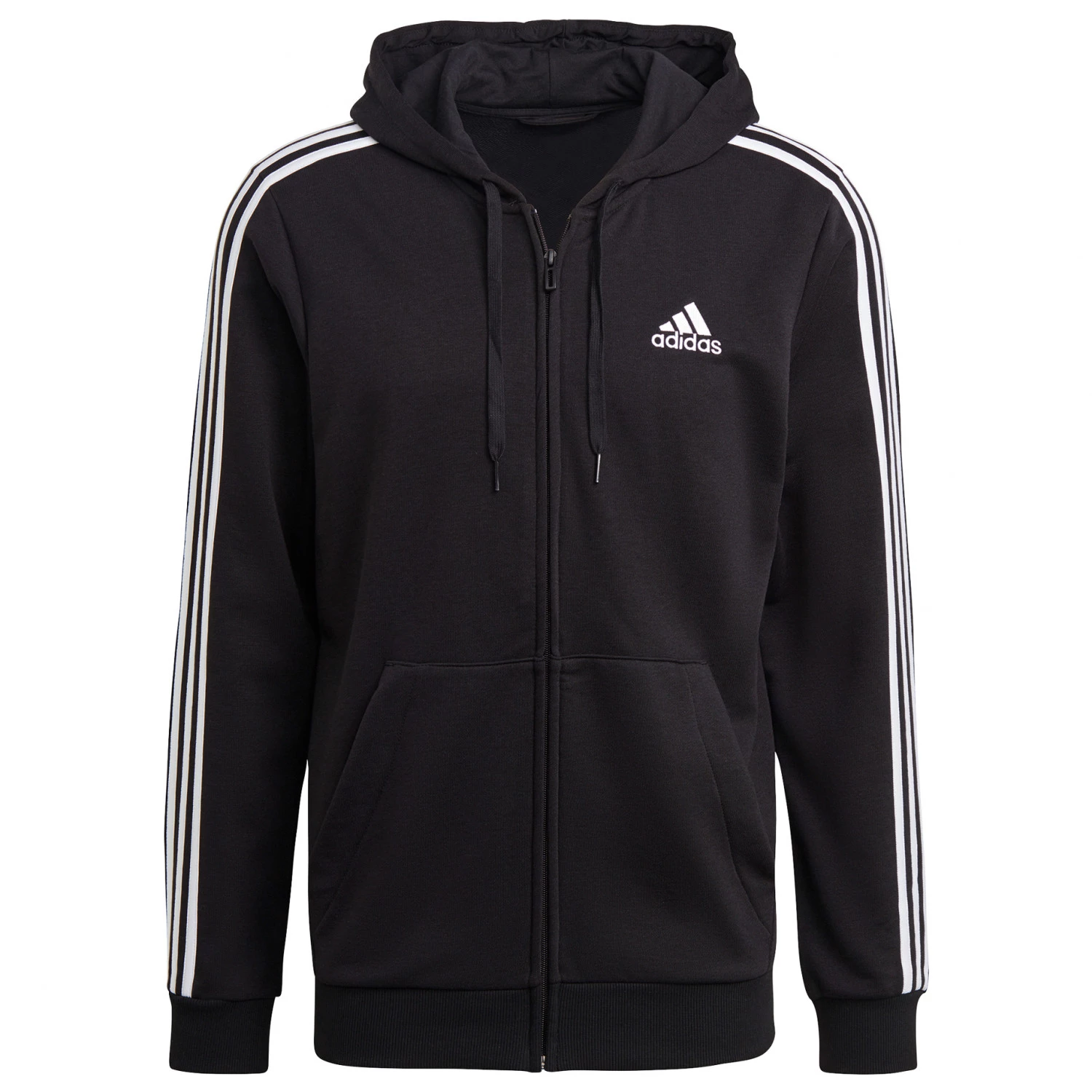 Adidas - 3-Stripes Full Zip Hoodie Sport Essentials - Sweat à capuche 3 Adidas - 3-Stripes Full Zip Hoodie Sport Essentials - Sweat à capuche