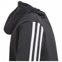 Adidas - Boy's 3 Stripes Full Zip Hoodie - Sweat à capuche -Robes & jupes Soldes adidas boys 3 stripes full zip hoodie sweat a capuche detail 4