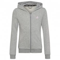 Adidas - Girl's Lin Full Zip Hoodie - Sweat à capuche -Robes & jupes Soldes adidas girls lin full zip hoodie sweat a capuche 1