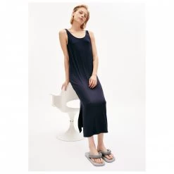 ARMEDANGELS - Women's Claraa Solid - Robe -Robes & jupes Soldes armedangels womens claraa solid robe detail 2