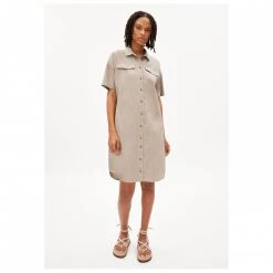 ARMEDANGELS - Women's Raynaa Lino - Robe -Robes & jupes Soldes armedangels womens raynaa lino robe detail 3