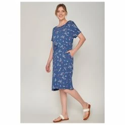 GreenBomb - Women's Sweet Leaves Hop - Robe -Robes & jupes Soldes greenbomb womens sweet leaves hop robe detail 3