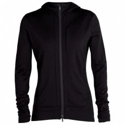 Icebreaker - Women's Quantum III L/S Zip Hood - Veste en laine mérinos -Robes & jupes Soldes icebreaker womens quantum iii l s zip hood veste en laine merinos 2