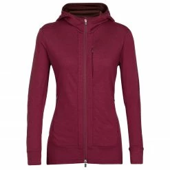 Icebreaker - Women's Quantum III L/S Zip Hood - Veste en laine mérinos -Robes & jupes Soldes icebreaker womens quantum iii l s zip hood veste en laine merinos 4