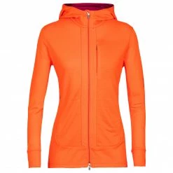 Icebreaker - Women's Quantum III L/S Zip Hood - Veste en laine mérinos -Robes & jupes Soldes icebreaker womens quantum iii l s zip hood veste en laine merinos 5