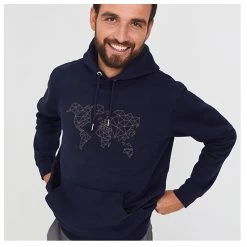 Kultgut - Worldmap - Sweat à capuche -Robes & jupes Soldes kultgut worldmap sweat a capuche detail 3