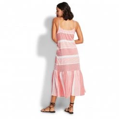 Seafolly - Women's Jacquard Midi Dress - Robe -Robes & jupes Soldes seafolly womens jacquard midi dress robe detail 3