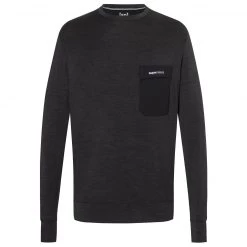 Super.natural - Alpine Pocket Crew - Pull en laine mérinos -Robes & jupes Soldes supernatural alpine pocket crew pull en laine merinos 1