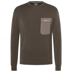 Super.natural - Alpine Pocket Crew - Pull en laine mérinos -Robes & jupes Soldes supernatural alpine pocket crew pull en laine merinos 2