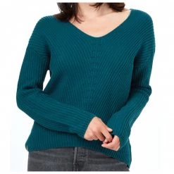 Tentree - Women's Highline V-Neck Sweater - Pull -Robes & jupes Soldes tentree womens highline v neck sweater pull 4