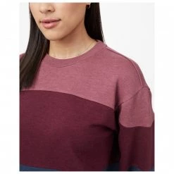 Tentree - Women's Treefleece Blocked Crew - Pull -Robes & jupes Soldes tentree womens treefleece blocked crew pull detail 3